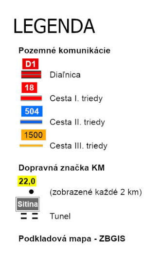 Legenda k mapám okresov