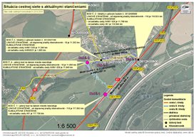 VZOR č.1 - mapa s vyznačeným staničením