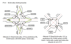 Zložitá križovatka - priesečná