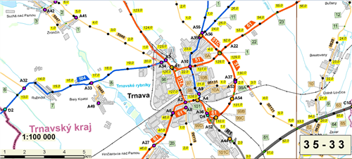 Mapa SR 1: 100 000