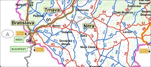 Prehladová mapa A3