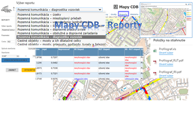 Mapy CDB - doplnenie reportov