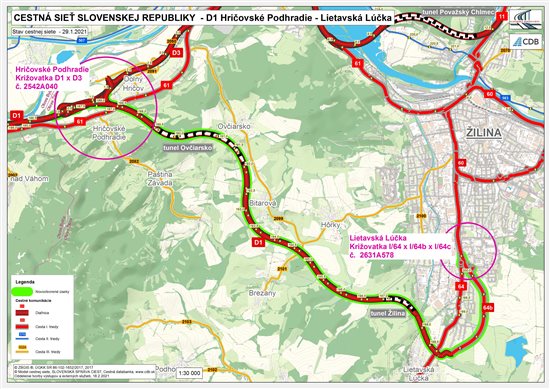 Nový úsek D1, Hričovské Podhradie - Lietavská Lúčka