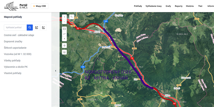 Nový úsek R2, Kriváň - Mýtna