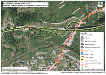  Križovatka D3 x I/12 , č. 2613A390 