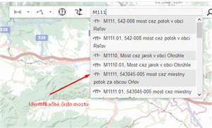 Hľadanie - ID mosta