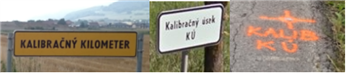 Označenie kalibračného úseku