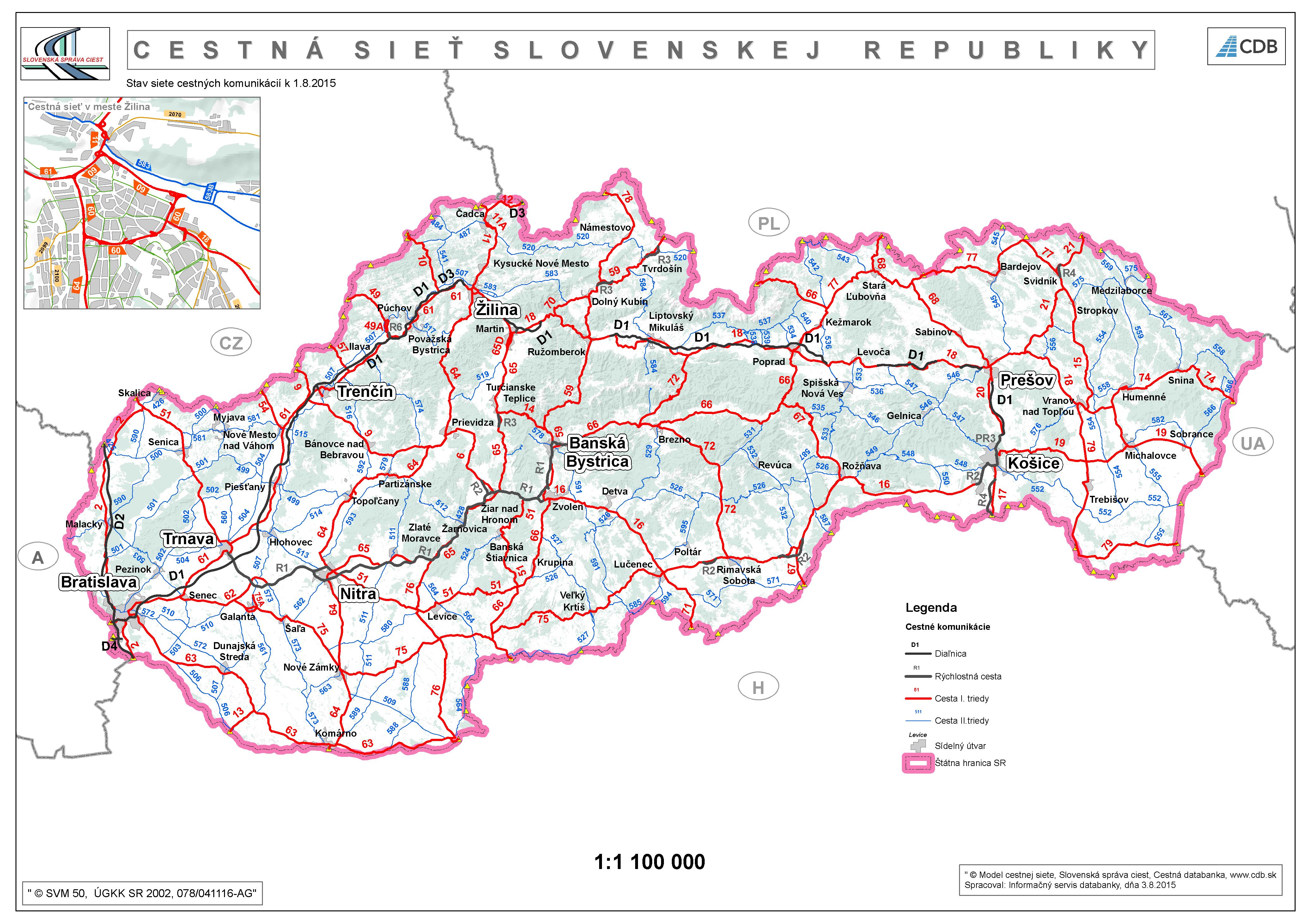 Mapa Slovenska Mesta