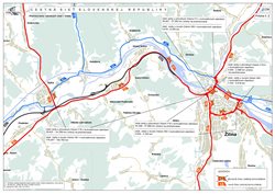 Situácia č.2 – Bytča - Žilina, okruh mesta Žilina